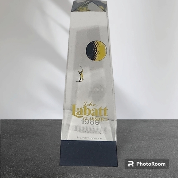 John Labatt Other - Vintage John Labatt Nuit De Golf 1989  Glass Trophy